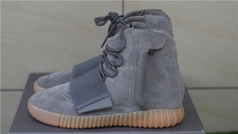 2016 Adidas yeezy boost 750 grey gum glow in the dark